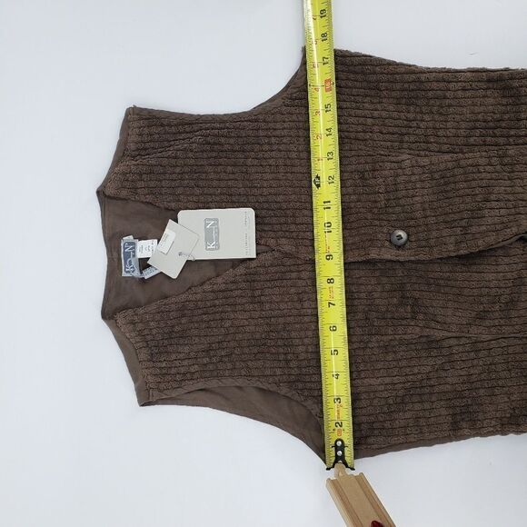 KristenseN Du Nord Brown Vest Lagenlook Button S - Picture 4 of 8